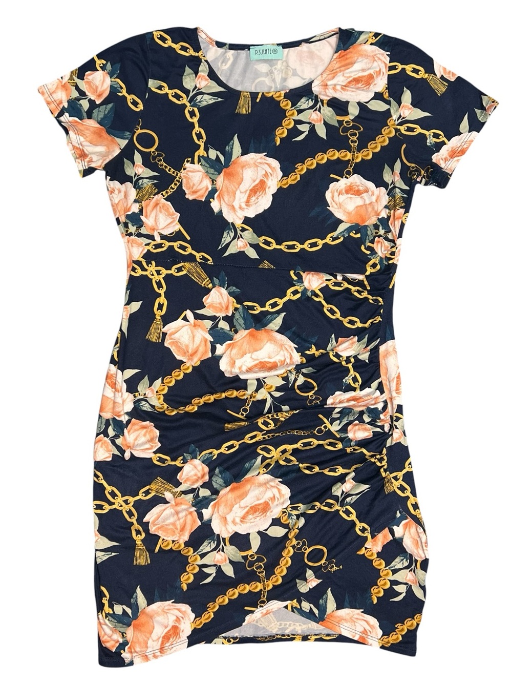 Floral Chain-Print Dress